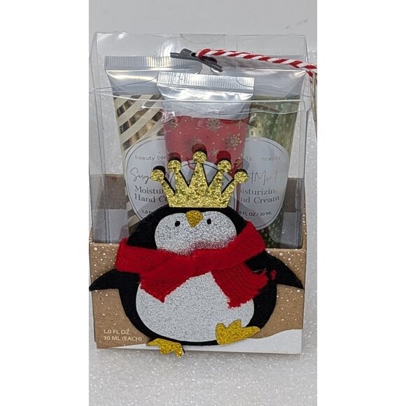 Beauty Concepts Hand Cream Gift Set Sugar Cookie Winter Berry & Sweet Mint 3 Pk - Picture 1 of 5